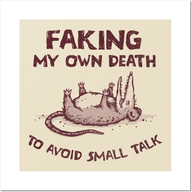 Faking My Own Death Wall Art by kg07_shirts